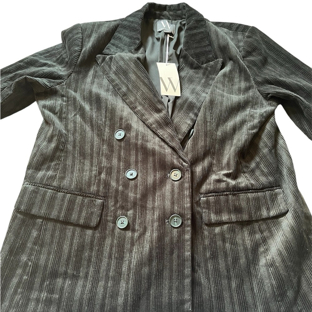 Worthington Womens Dark Forest Green Blazer